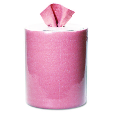 Medium-Duty Wiper Refill, 1-Ply, 10 x 13, Unscented, Orange, 200/Roll, 2 Rolls/Carton